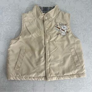 JMLD JyMaLiuhDow Boys Quilted Vest With Snap Buttons and Pockets Size 2